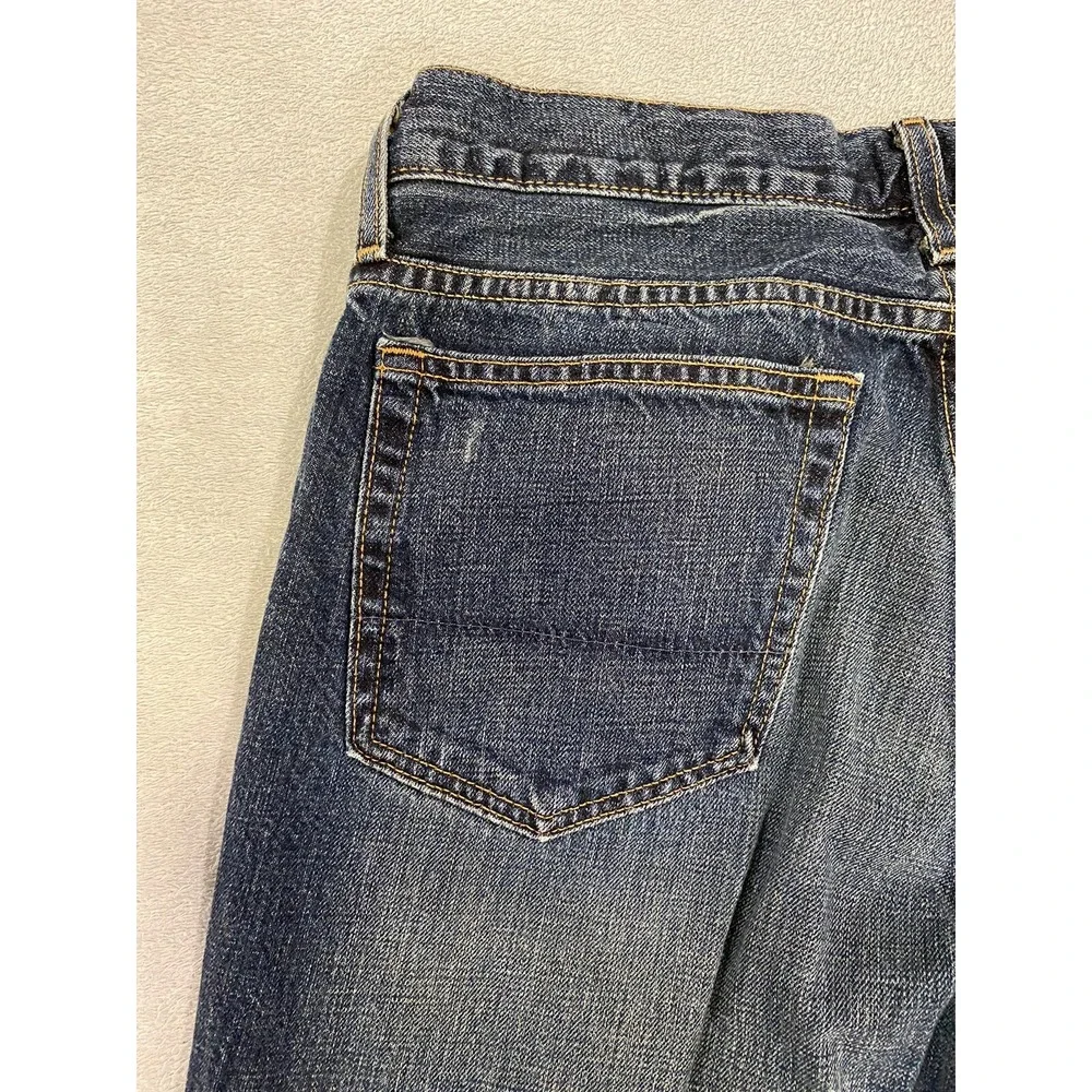 J Crew Jeans Mens 32x32 Blue Dark Wash Denim Measures 32x32 Handmade In Canada